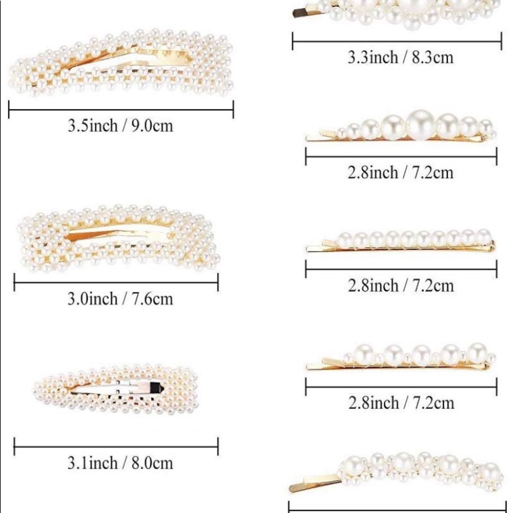 Pearls Hair Clips - Picture 7 of 7
